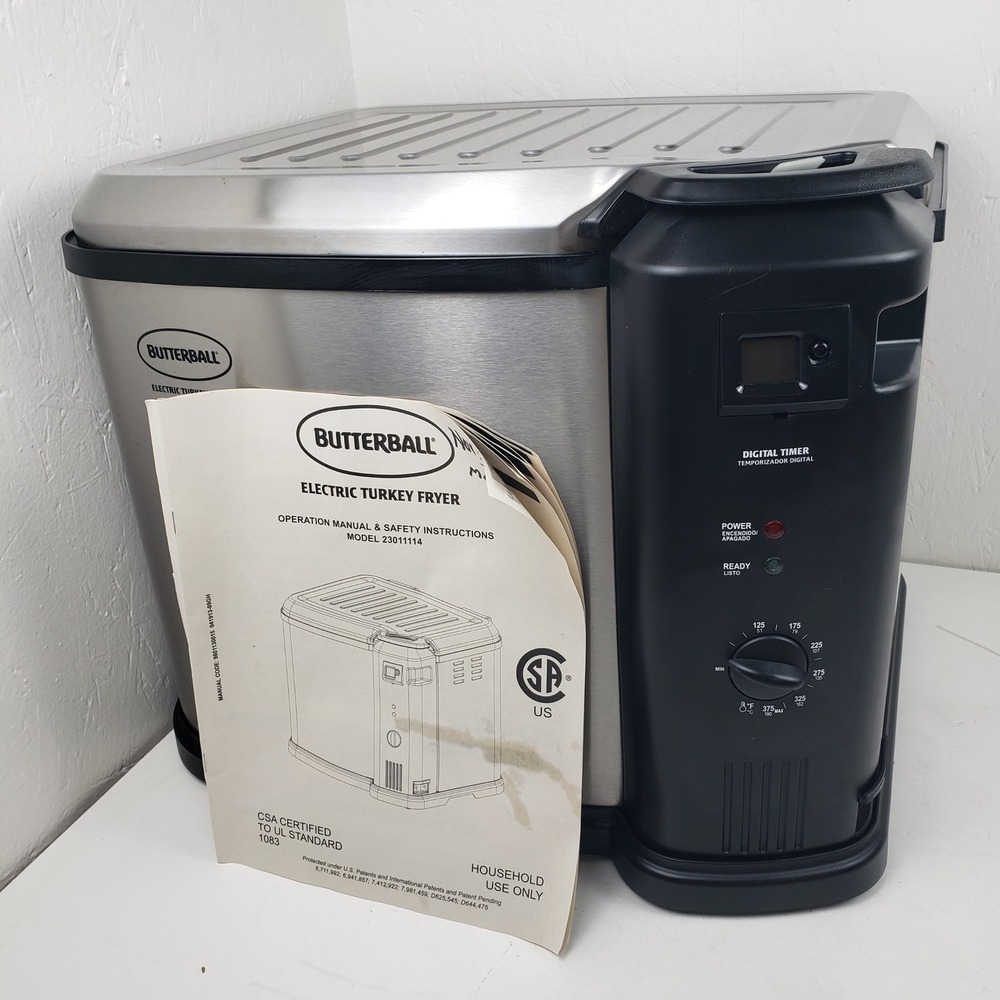 Butterball Professional Series Electric XL Turkey Fryer Masterbuilt Silver